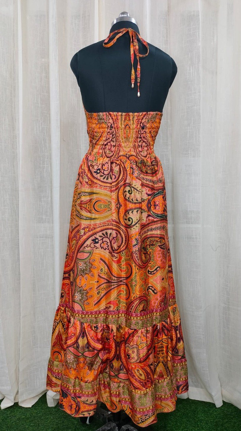 KASTOORI LONG DRESS ORANGE (2) 0039