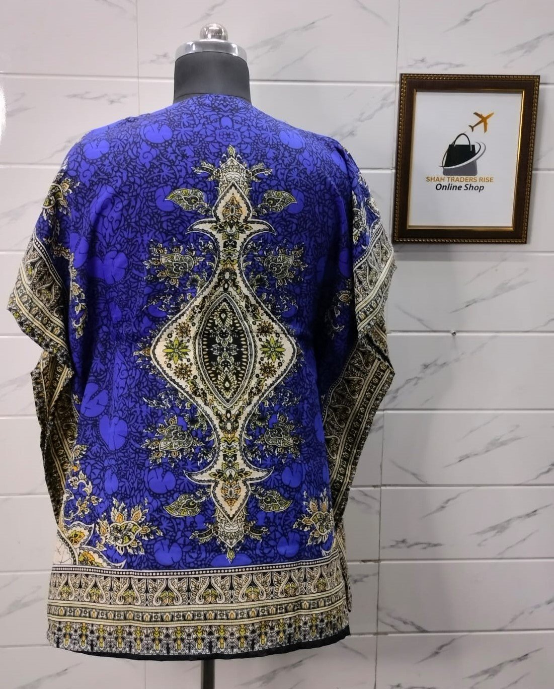 POLISTER SHORT KAFTAN BLUE (2) 0033