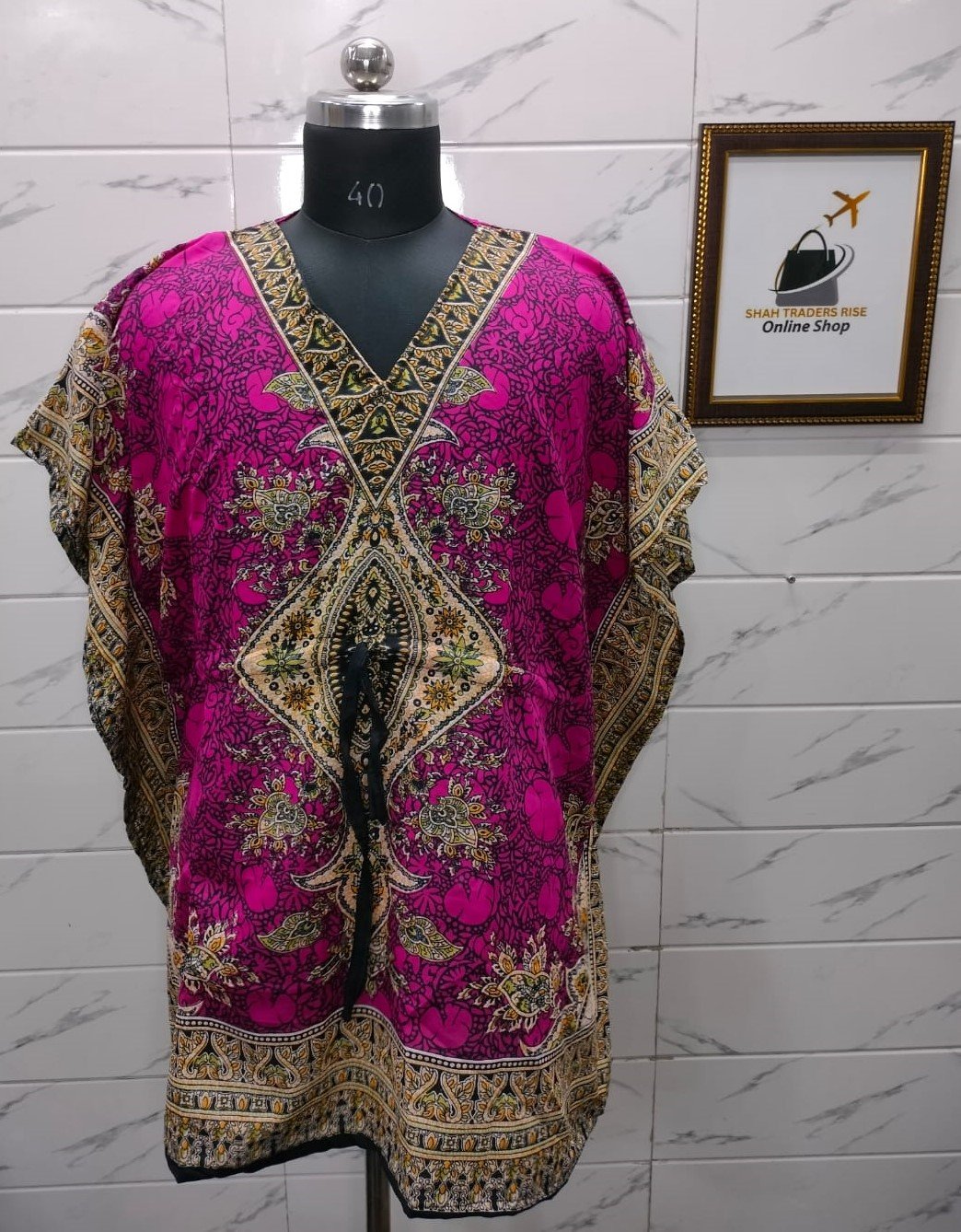 POLISTER SHORT KAFTAN PINK (1) 0035