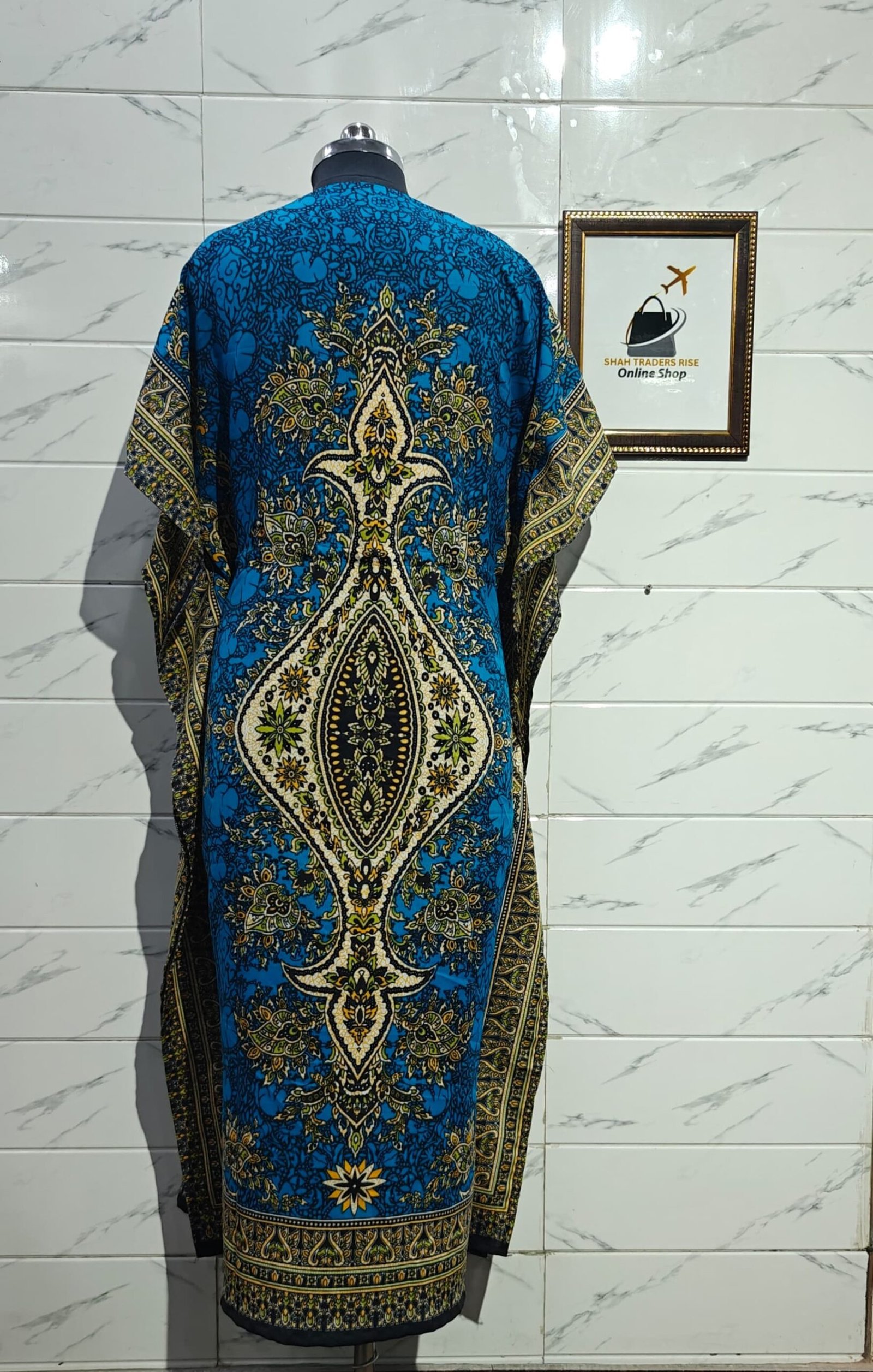 POLYISTER LONG KAFTAN SKY BLUE (2) 0025
